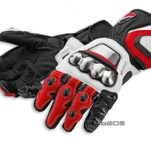 Кожаные титановые перчатки, полностью металлические RS Corse, мотоциклетные, внедорожные кожаные перчатки для езды на мотоцикле
