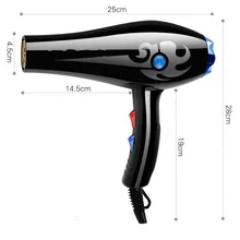 Волос Сушилки hairdressers' Парикмахерская специализируется на 6000 Вт мощных холодный, Лидер продаж ветер анионные static волос Сушилки для residenti