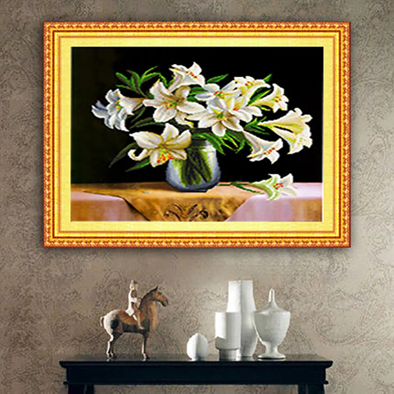Aliexpress.com : Buy DIY 5D Diamond Painting Embroidery White Lily