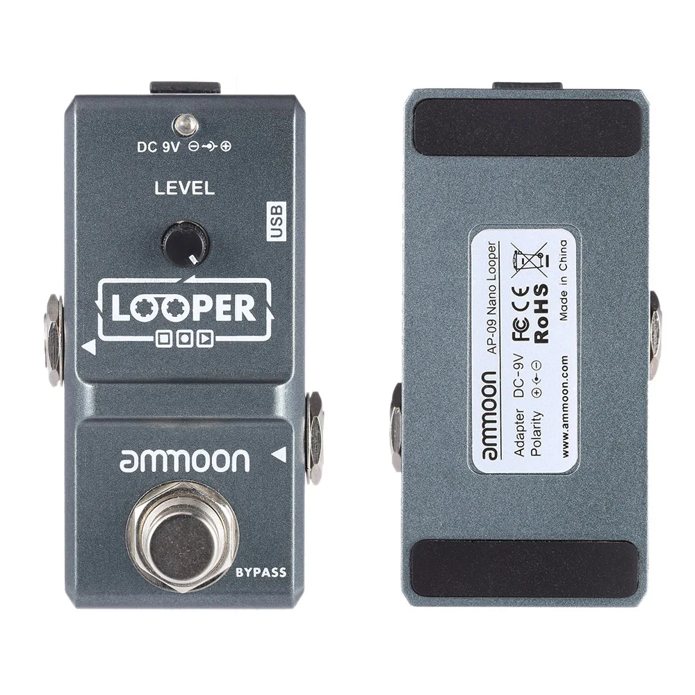 ammoon AP-09 Loop Guitar Pedal Looper Electric Guitar Effect Pedal True Bypass Unlimited Overdubs 10 Minutes Recording ammoon AP-09 Loop Guitar Pedal Looper Electric Guitar Effect Pedal True Bypass Unlimited Overdubs 10 Minutes Recording