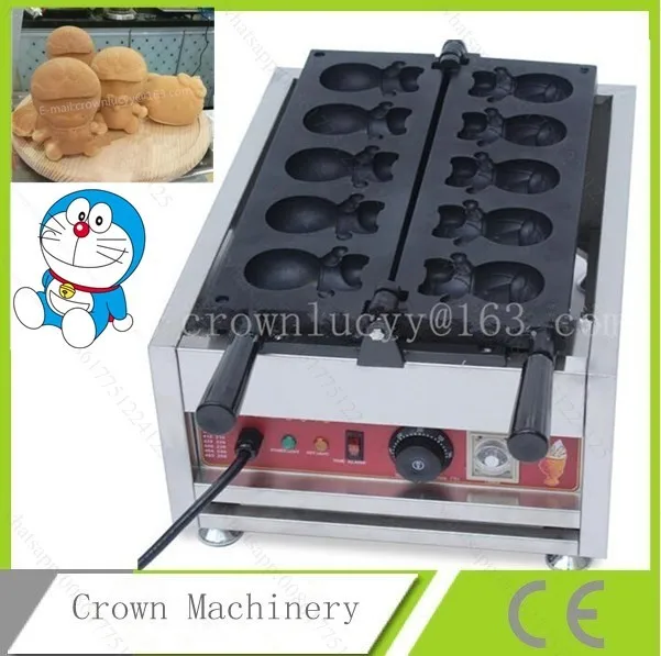 Электрическая автоматическая машина для изготовления вафель в форме дораэмона; печь для вафель