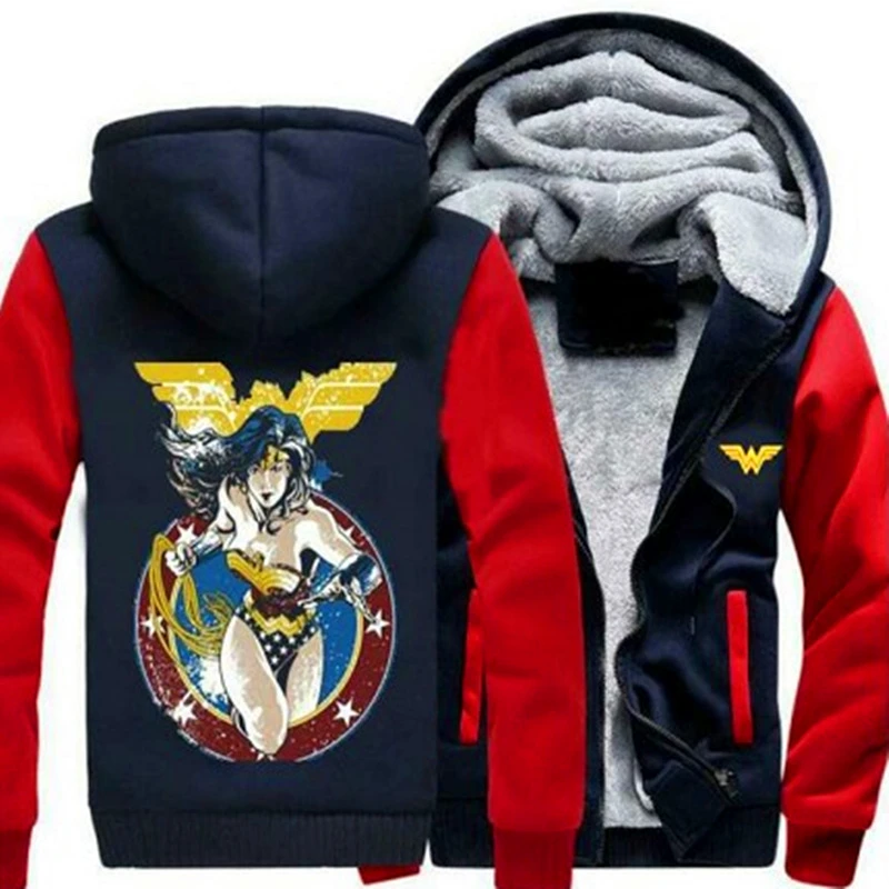 Wonder woman hoodie plus size Clearance