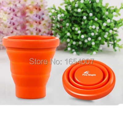 

3 Piece 0.2L Camping Silicon Folding Mug Portable Outdoor Camping Tableware Cup Bottle Fire Maple FMP-319 44g Free Shipping
