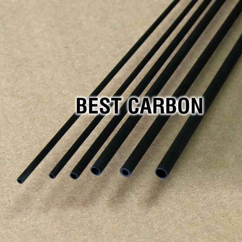 5Pcs of 0 7mm x 0 3mm x 1000mm Carbon Fiber Tube Toray T700 carbon fiber