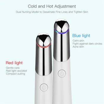 

Cold Hot Sonic Eye Massager Rechargeable Face Roller Eliminating Wrinkles Anti Aging Skin Lifting Moisturizing Magic Beauty Wand