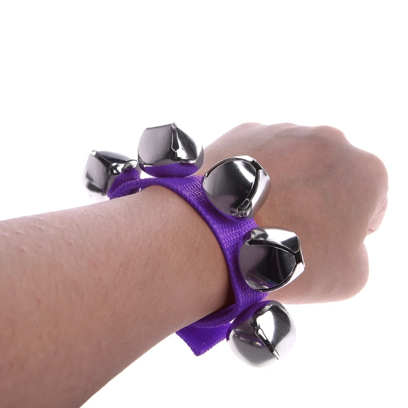 1Pair Jingles Wrist Ankle Bell Bracelet Handbell Percussion Musical