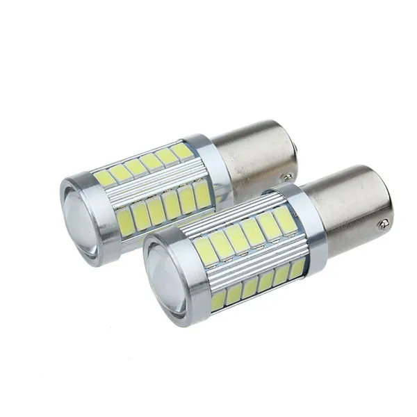 2 шт одиночный контакт байонет 1156 BA15S P21W 33 SMD 5630 5730 Автомобильные светодиодные сигнальные лампы тормозные задние лампы авто задние лампы заднего хода