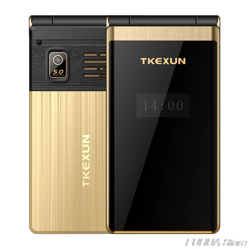 TKEXUN M2 PLUS 3 0 ''большой ключ шрифт сенсорный экран 3G WCDMA флип телефон мобильный с