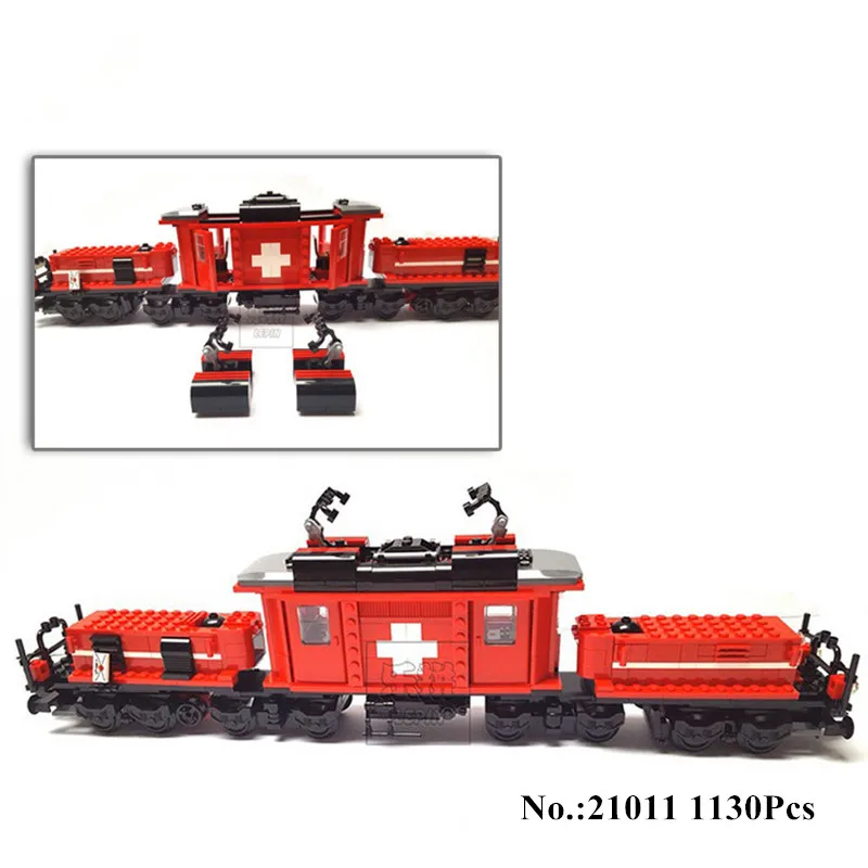 L Models Building toy Compatible with Lego L21011 1130Pcs Train Set Blocks Toys Hobbies For Boys Girls Model Building Kits