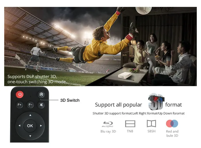 Vivicine T5 HD 4K реальный 3D DLP проектор батарея с зумом, авто Keystone, Android 6,0 WiFi светодиодный Smart Proyector Bluetooth Airplay