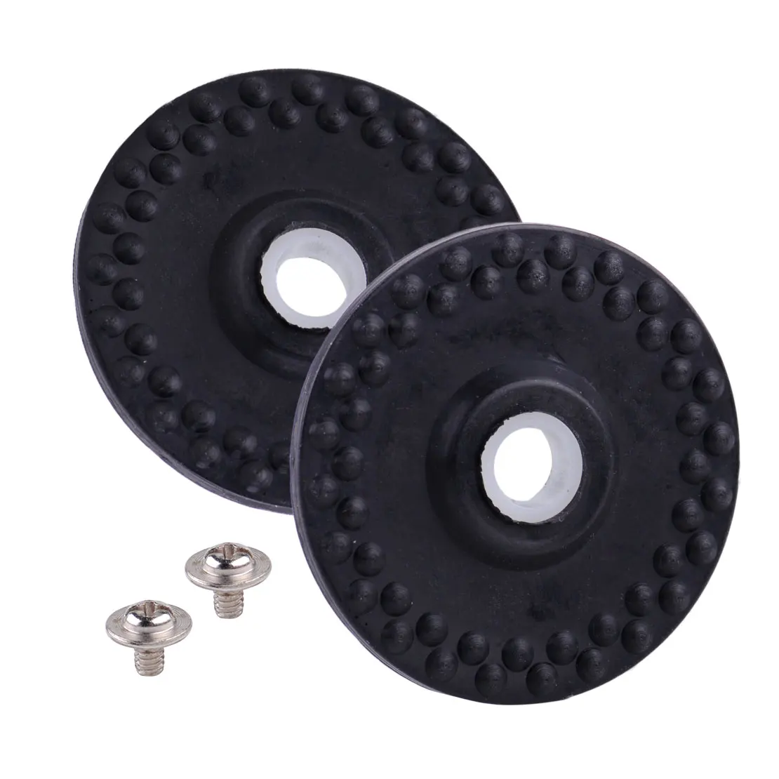 

LETAOSK 2pcs Rubber Wheel With Collars And Screws Fit for Brother Silver Reed Knitting Machine SK210 SK260
