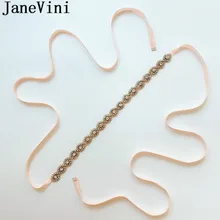 JaneVini Алмазные Пояса для свадебного платья украшенное сверкающими кристаллами лента для подружки невесты свадебный пояс со стразами атласная лента пояса