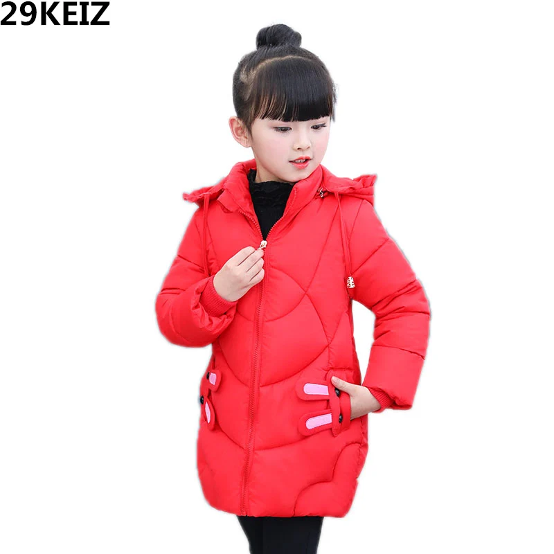

2018 Girls Winter Jacket Cartoon Rabbit Baby Girl Winter Clothes Long Sleeve Hooded Children's Parka Kids Outerwear & Coats