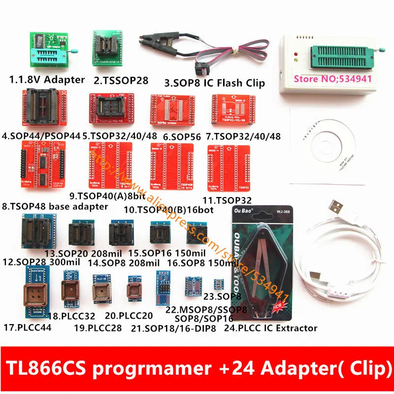 Новейший RT809F lcd ISP программист+ 10 адаптеров+ sop8 IC тестовый зажим+ 1,8 V адаптер+ TSSOP8/SSOP8 АДАПТЕР