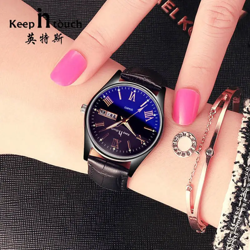 Brand Luxury Men's ladies watch Date Taste Waterproof Ultra Thin Clock  Casual Quartz Watches women watches luminous watch men
