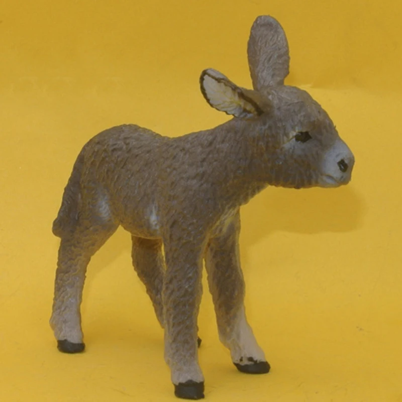 

Simulation Animal Donkey Model Toy Figurine Decor Plastic Animal Model Kids Gift