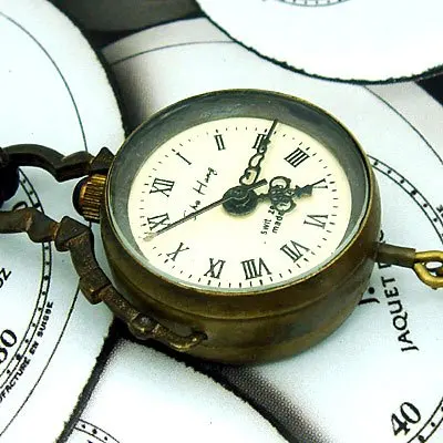 

Vintage Pocket Watch Mechanical Genuine Leather Chain
