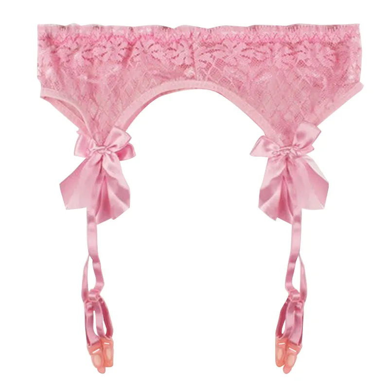 1 шт розовый сексуальный Модный женский прозрачный кружевной пояс с подвязками, набор для подвязок, топ, чулки до бедра, Прочные Ремни