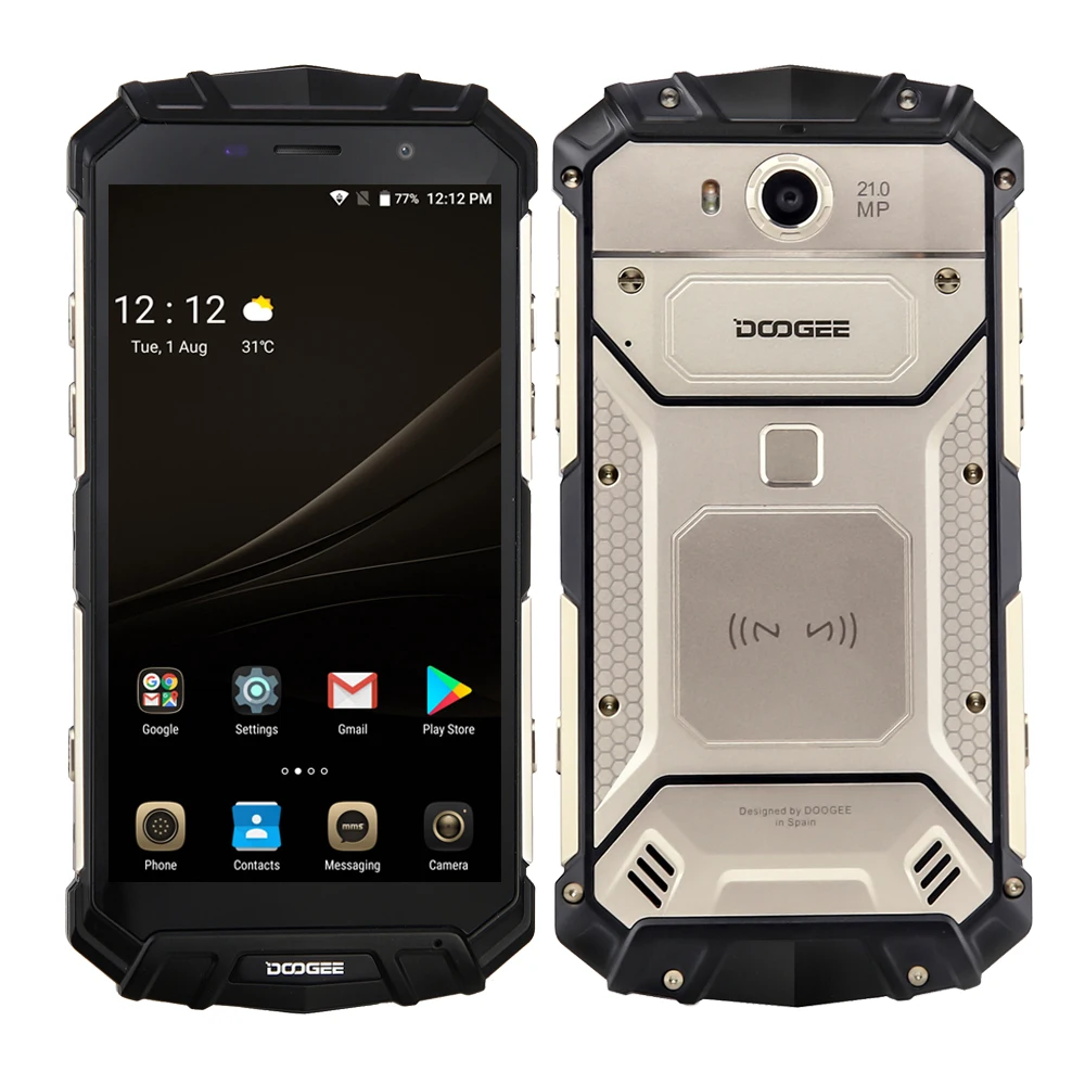 DOOGEE S60 смартфон с 5 дюймовым дисплеем восьмиядерным процессором Helio P25 ОЗУ 6 ГБ ПЗУ
