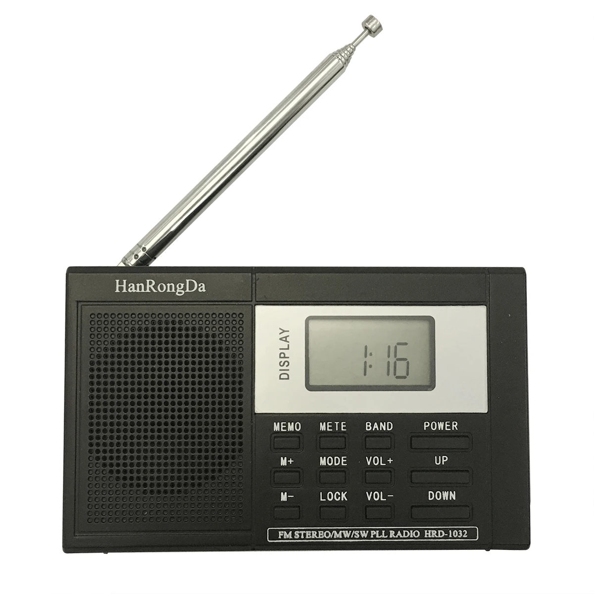 HRD-1032 Mini Portable Digital Tuner Stereo Full Band AMFMSW Radio Receiver 