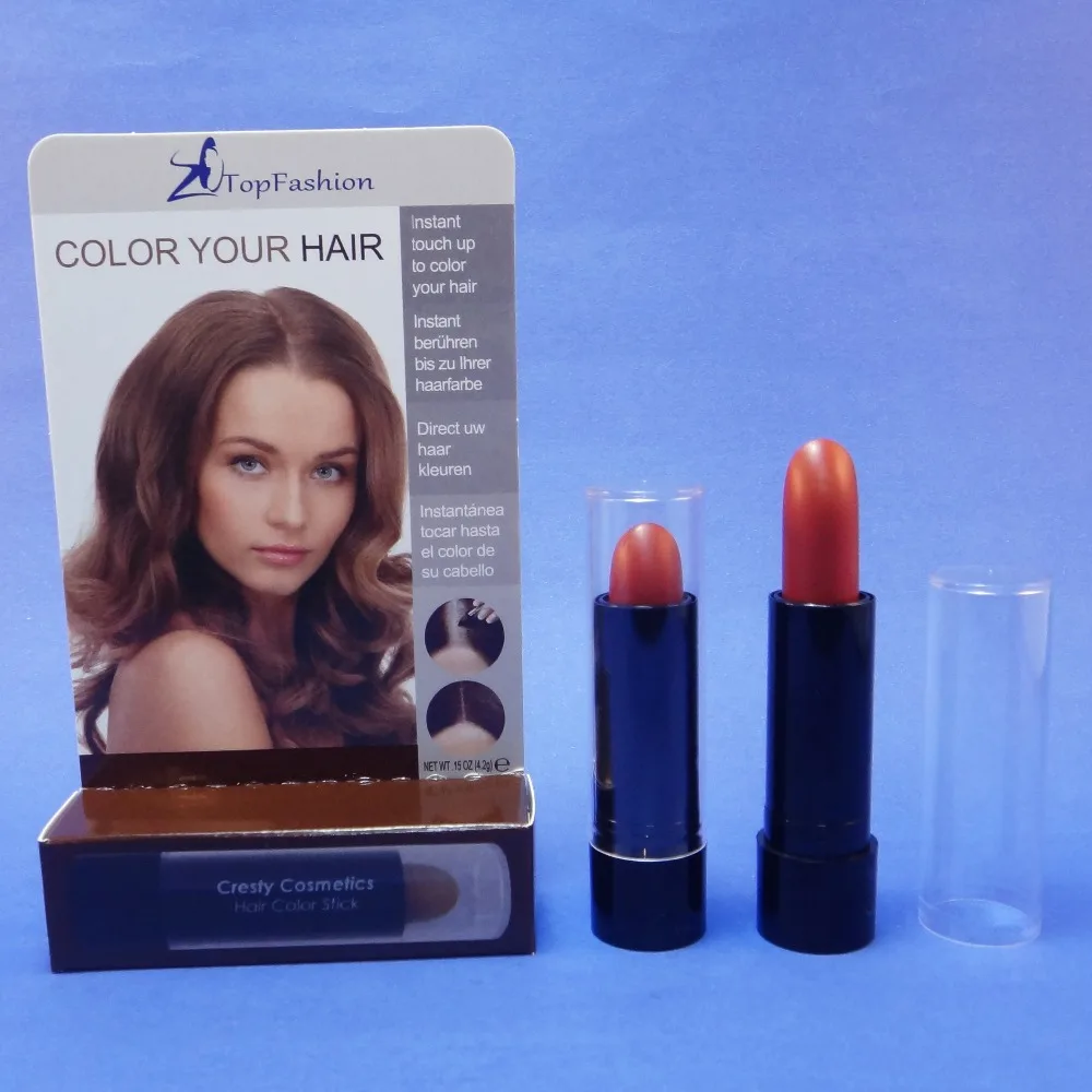 

Auburn Cosmetic Temporary Touch Up Hair Stick Meet FDA EEC Regulation TOPFASHION Makeup Cover Gray Hair Color (802H)