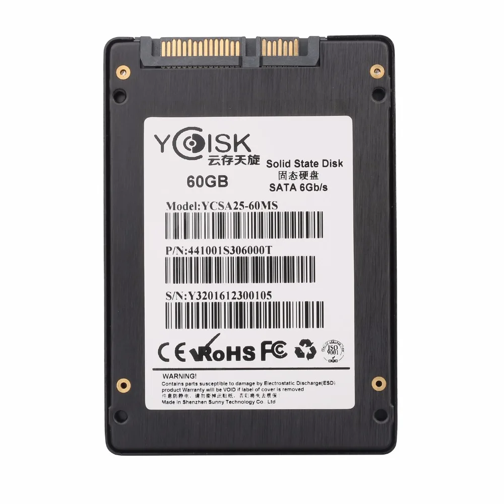 Goldendisk YCdisk серийный абсолютно 2,5 SSD 60GB жесткий диск Внутренний SATA III 6 ГБ/сек. Твердотельный накопитель 256GB 512GB