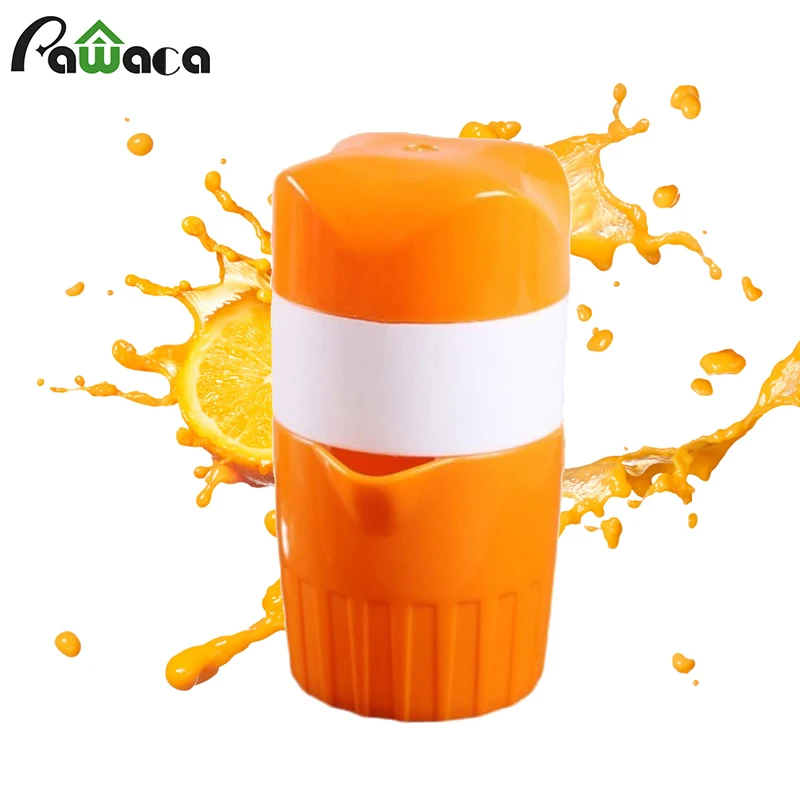 

Lemon Orange Juicer Squeezer Portable Manual Juicer Press Reamer Maker for Lime Citrus Grapefruit with Strainer and Container