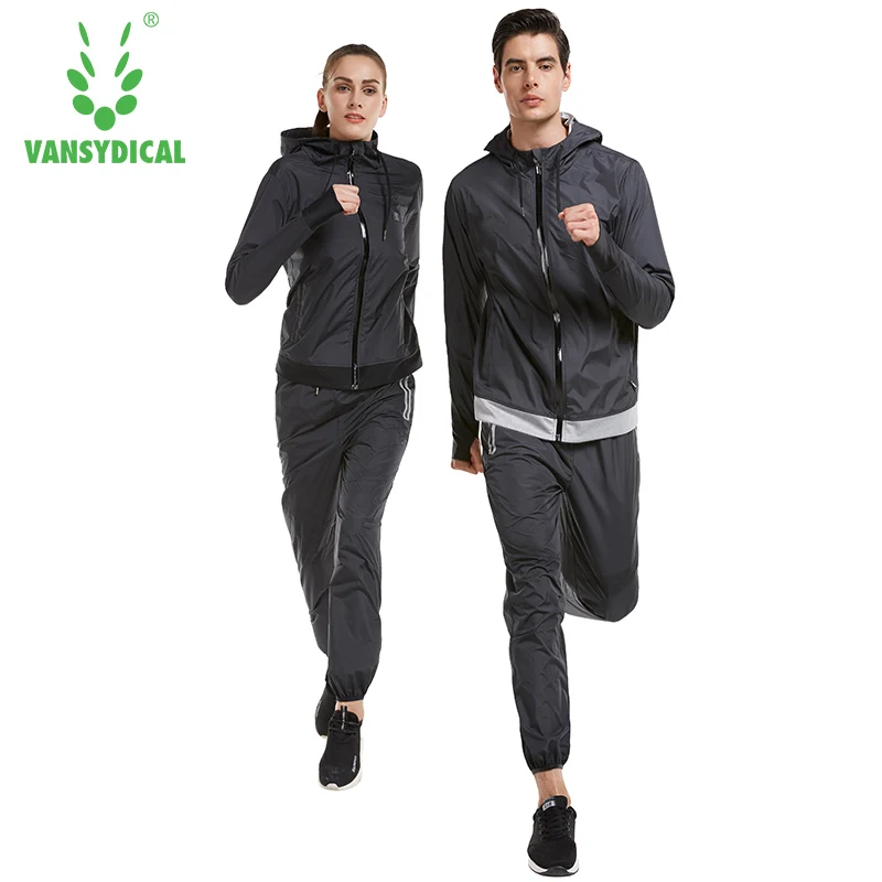 

Sweating Sports Suits Lovers Gym Clothes Running Jacket Pants Set Lose Weight Slimming Jogging Hot Sweat Sportswear