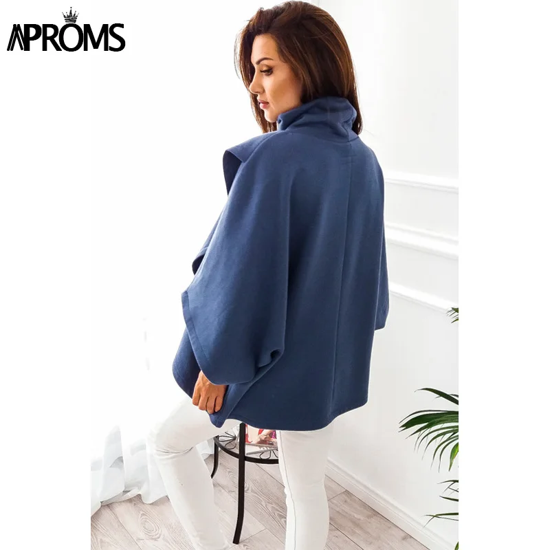 Aproms Elegant Gray TurtLeneck Irregular Blouse Womens 3/4 Sleeve Casual 90s Loose Top Street Fashion Wide Cuffs Shirt Blusas Aproms Elegant Gray TurtLeneck Irregular Blouse Womens 3/4 Sleeve Casual 90s Loose Top Street Fashion Wide Cuffs Shirt Blusas