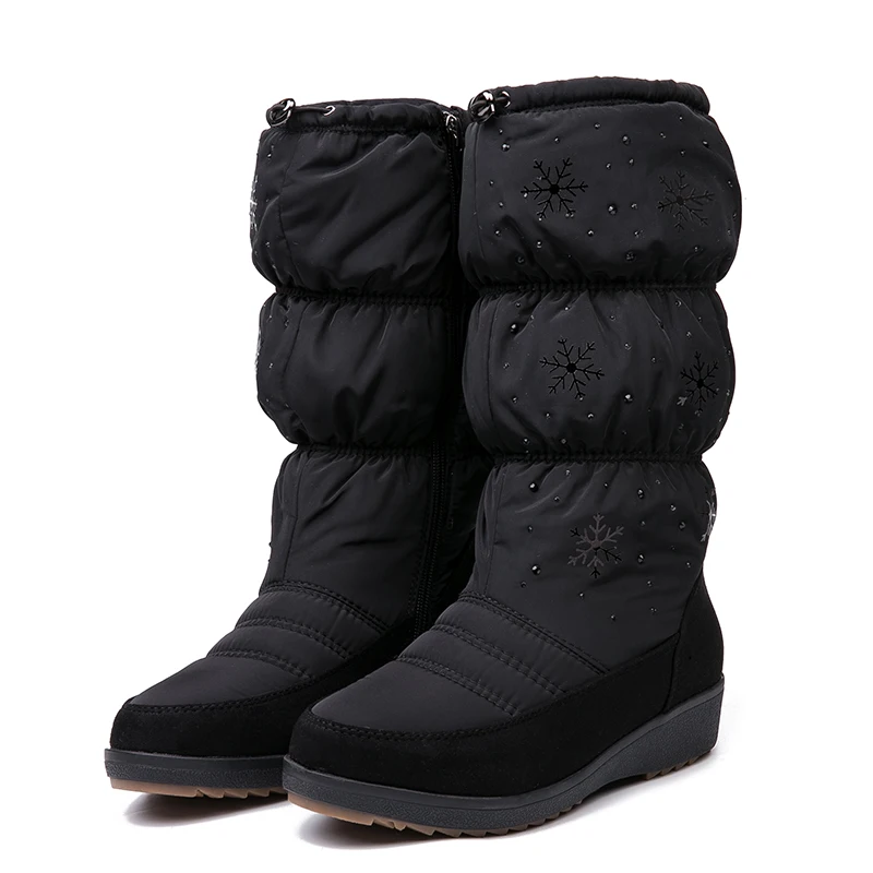 AIMEIGAO High Quality Winter Snow Boots For Women Waterproof Thick Bottom Flats Comfortable Heels Shoes Fur Warm Boots For SnowAIMEIGAO High Quality Winter Snow Boots For Women Waterproof Thick Bottom Flats Comfortable Heels Shoes Fur Warm Boots For Snow