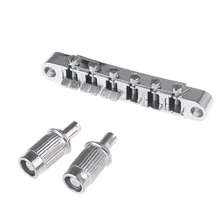 Musiclily ABR-1 estilo tune-o-matic puente Roller Saddle para Gibson Les Paul LP guitarra eléctrica, cromo Negro de oro