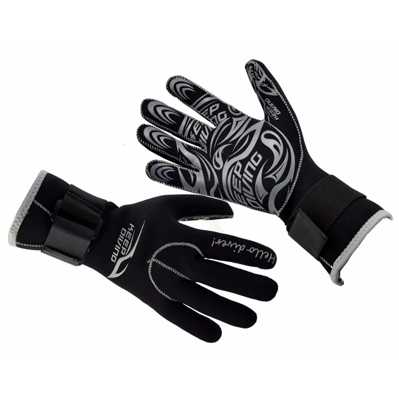 

3MM Outdoor Neoprene Scuba Dive Gloves Snorkeling Equipment Anti Scratch Keep Warm Wetsuit Material Winter Swim Spearfishing