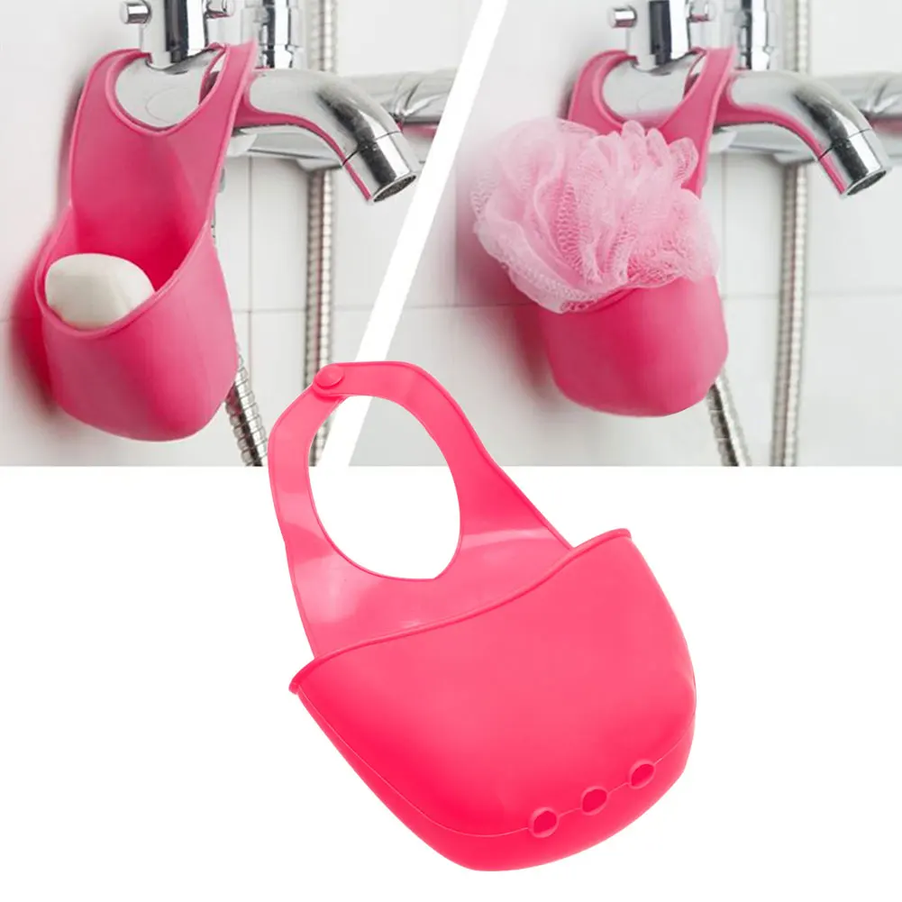 

Kitchen Laundry Basket Gadgets Bathroom Soap Toothbrush Razor Hanging PVC Plastic Storage Box Holder Sink Organizer