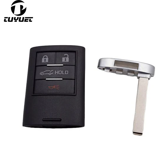 Blank Smart Remote Key Shell for GMC Replacement Car Key Blanks Case