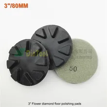 Best Price SHDIATOOL 3pcs 80mm #50 diamond floor sanding disc Flower type 3" Resin bond diamond floor polishing pads Best Price SHDIATOOL 3pcs 80mm #50 diamond floor sanding disc Flower type 3" Resin bond diamond floor polishing pads