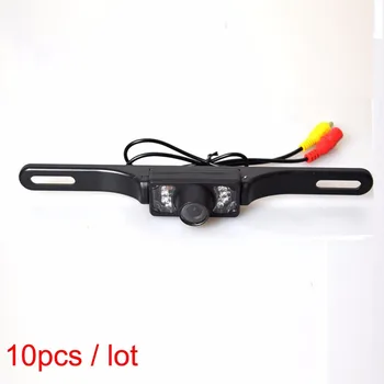 

10 PCS of Car Auto Waterproof License Plate Mount Rear View Backup Camera 170 Degree Wide Angle With IR LED Night Vision