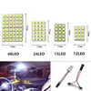 Auto T10 Festoon 5050 48/24/15/12 SMD Panel light White/Warm white/Cool white BA9S 12V Car LED Reading Dome Trunk lamp bulb. ► Photo 1/6