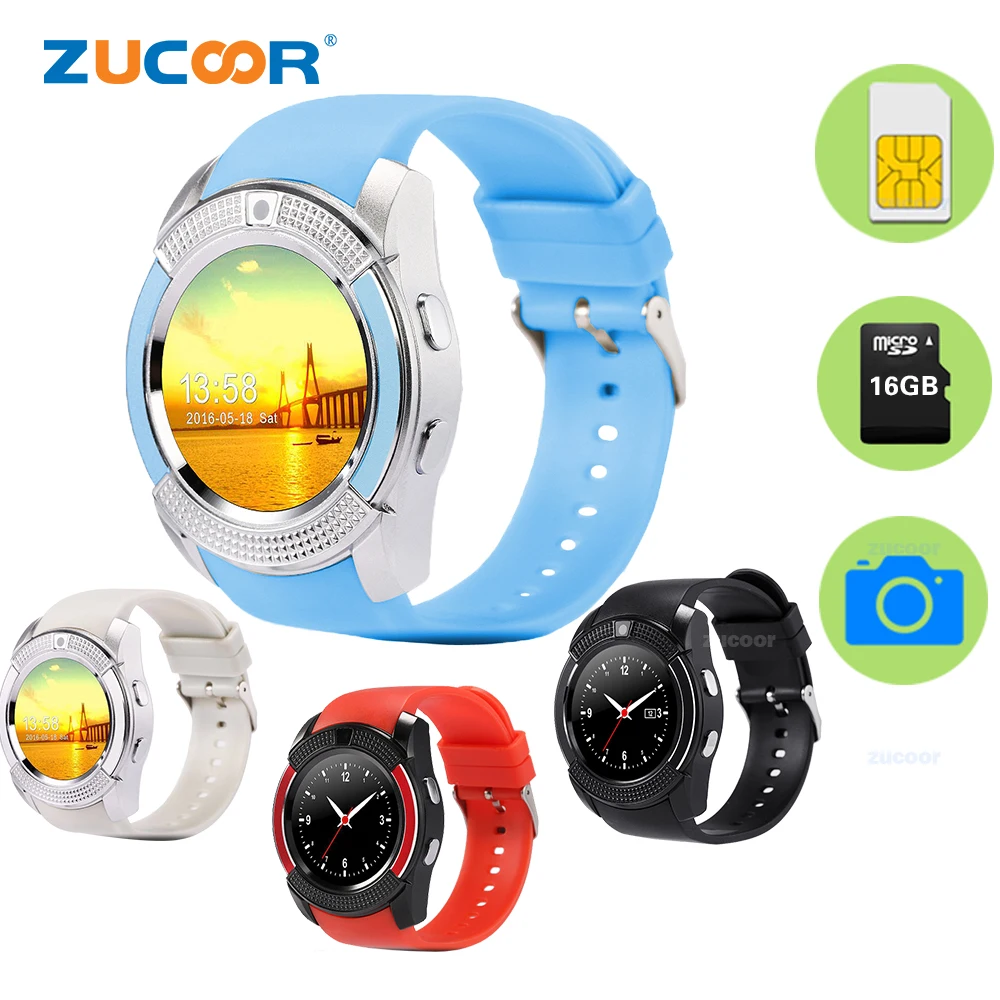 

Smart Watch SmartWatch ZW45 Bluetooth Support SIM TF Card Wristwatch Camera Touch Screen Pedometer Mp3 Player For Android PK K1