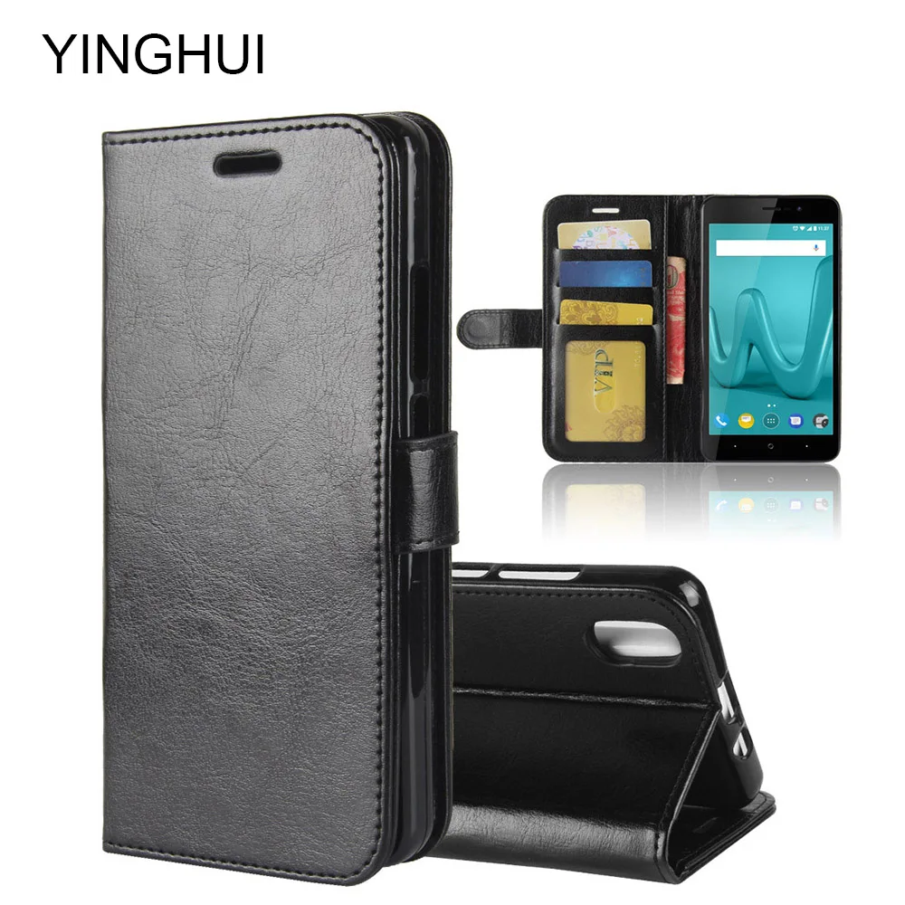 

YINGHUI For Wiko Lenny 4 Plus Case Wiko Lenny4 Plus Case 5.5" Luxury PU Leather Phone Case For Wiko Lenny 4 Plus Flip Back Cover