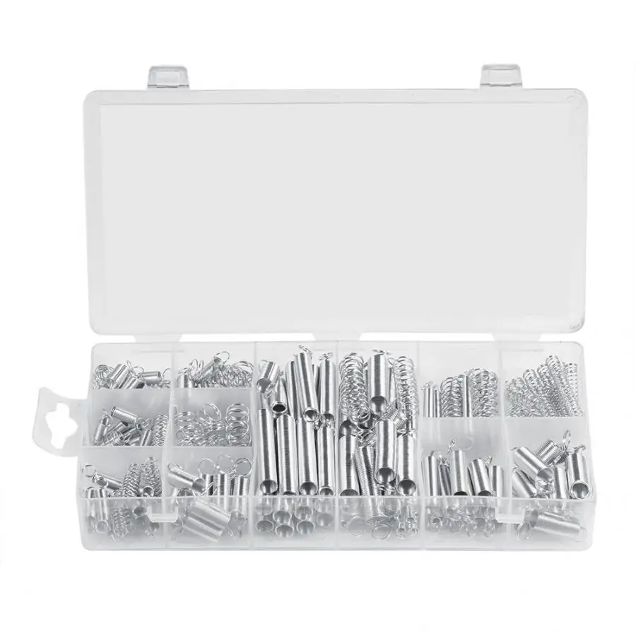 

molas 200pcs/Set 20 Sizes Extension Compression Spring Assortment Metal Springs Kit with Box druckfeder