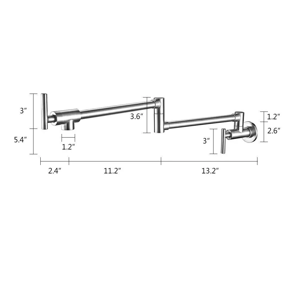 Wall Mount Pot Filler Kitchen Faucet 2016 Wholesale High Quality Brass Chrome Finish Extendable Sink Mixer Tap Wall Mount Pot Filler Kitchen Faucet 2016 Wholesale High Quality Brass Chrome Finish Extendable Sink Mixer Tap