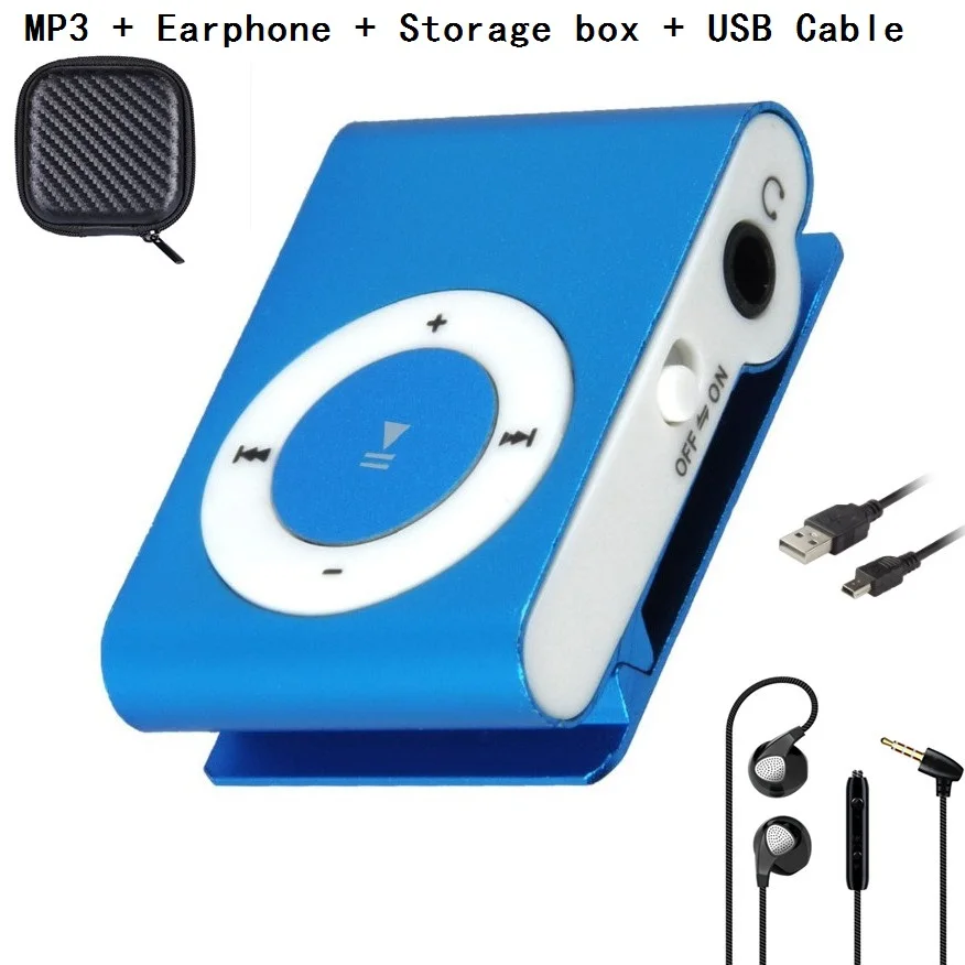 Портативный музыкальный MP3 плеер Gdlyl с мини зажимом многоцветный mp3 слотом для Micro