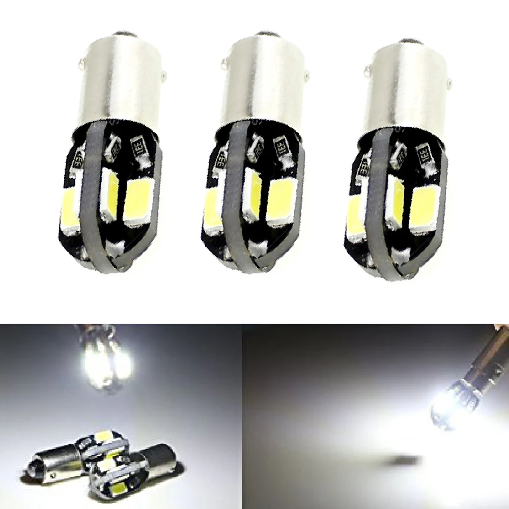 

Yushuangyi 100pcs Canbus BA9S led canbus 8SMD 5630/5730 LED Bulb Vehicle Car Canbus Light led T10 W5W 194 ba9s Led Bulb