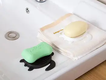 

Turtle Soap Holder Bathroom Toilet Shower Laundry Soap Stand Sponge Wire Brush Pool Drainboard Tray Bathroom Accessories