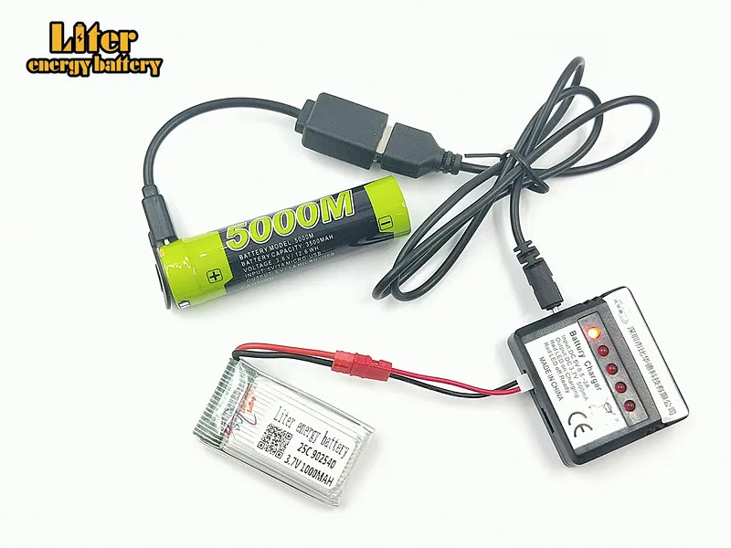 3 7 V 1000mAh 902540 25c LiPo батарея для SYMA X5hw x5hc RC Drone Quadcopter + AC 5in1 зарядное устройство