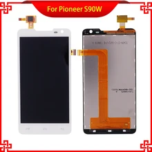 New Brand LCD Display Touch Panel For Pioneer S90W S90 90 Touch Screen White Color Mobile Phone LCDs Free Shipping