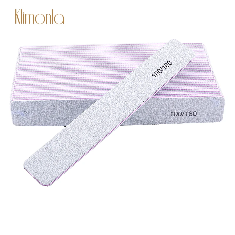 

25pcs/lot Gray Nail File 100/180 Double Side Sanding Buffing Block For UV Gel Nail Polish Buffers Pedicure Manicure Beauty Tools