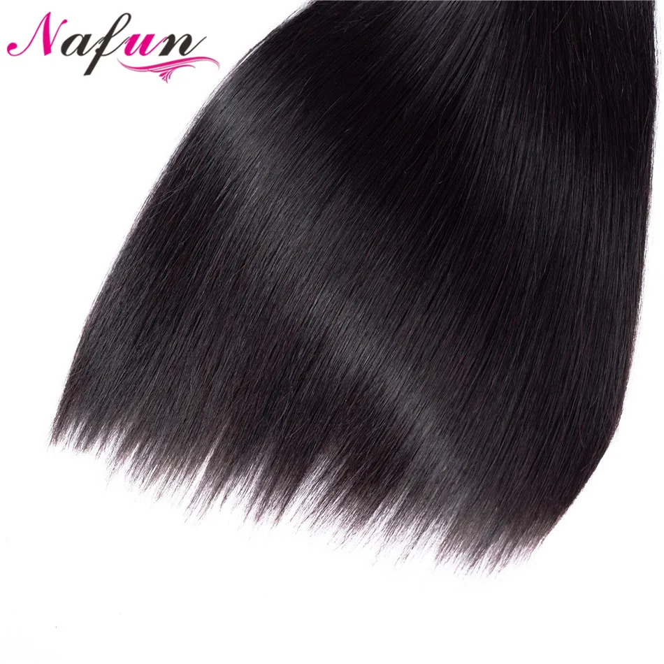 NAFUN прямые пряди волос, перуанские человеческие волосы, не Реми волосы для наращивания, купить 3 пряди,, средний коэффициент