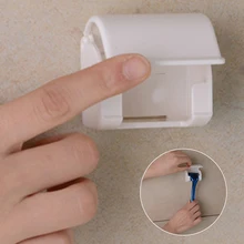 Модная Пылезащитная бритва подвесной стеллаж прозрачные полки для хранения для ванной комнаты держатель на присосках для бритвы держатель 80 80