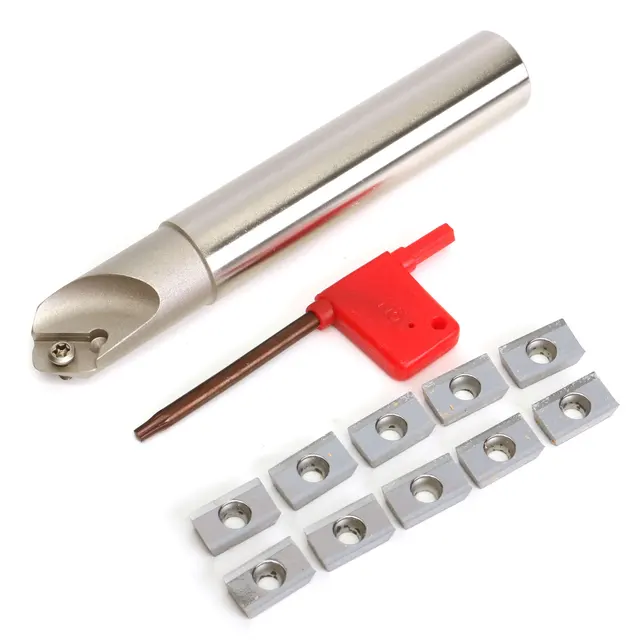 20mm 45 Degree Indexable Chamfer End Mill 1 Flute + 10Pcs APKT1604